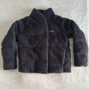Patagonia Recycled High Pile Fleece Down Jacket Women’s Large in “Ink Black”
